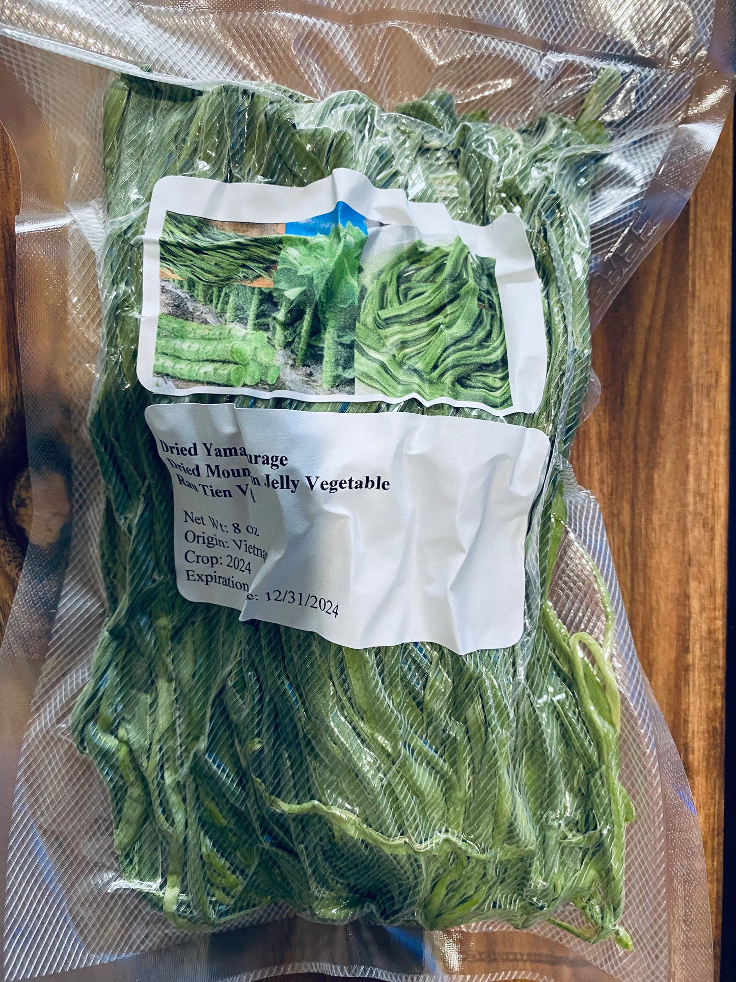 First Class Dried Yamakurage, Mountain Jelly Vegetable; Rau Tien Vua